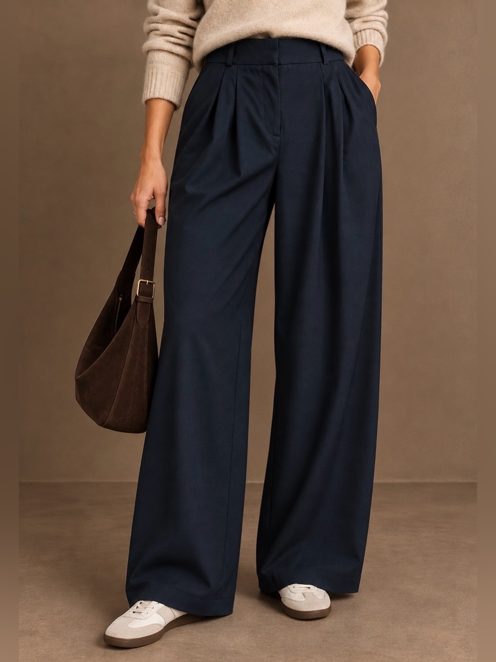 NWT Abercrombie & Fitch Curve Love Sloane Tailored Wide Leg Pant – Size 30R